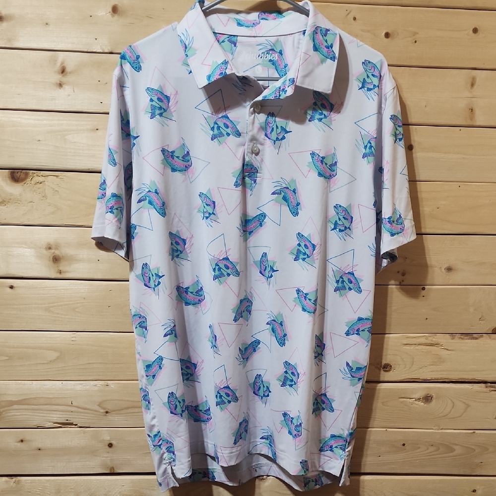 Chubbies Polo Shirt The Weekend Has Arrived Size Large Men